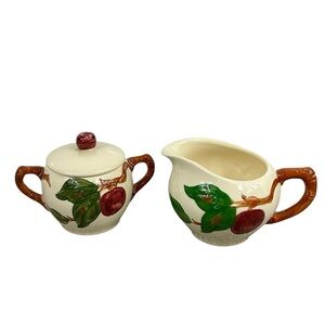 Franciscan Apple Dishes Cream and Sugar Set